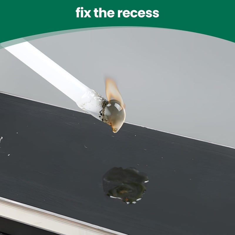 TIANDAO Ski Snowboard Base Repair Kit 5 P-TEX Rods (Black/Clear), Stainless Steel Scraper Sandpaper Ski Repair Kit, Snowboard Repair Tools, DIY Base Tuning Maintenance - Image 3